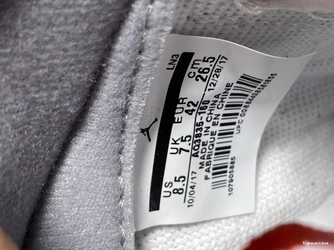 HYPE mens Tinker Fire Retro Red Air NRG Jordan 3 AQ3835-160 0719